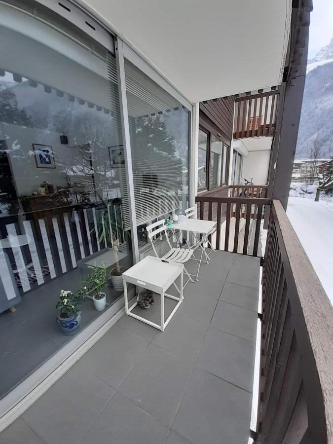 Studio Quartier Calme Centre Ville Vue Mont Blanc Chamonix Exterior photo